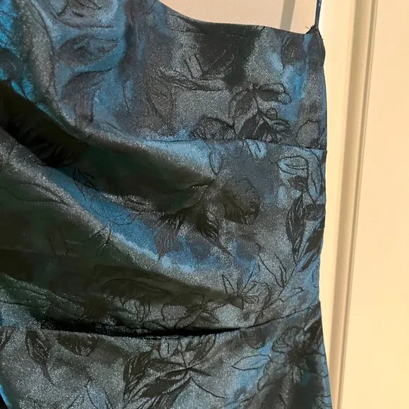 David Meister One Shoulder Mermaid Dress - Size 8 - Picture 3 of 8